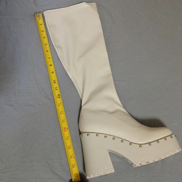 Fashion Nova Studded Platform Boots - Picture 6 of 7